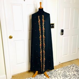 6888 Dubai Women modest party luxury long dress free size Islamic fas…